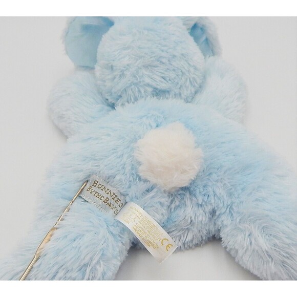 Hallmark Bunnies By The Bay Blue Plush Lovey 11 Inch Floppy Security - Picture 7 of 7